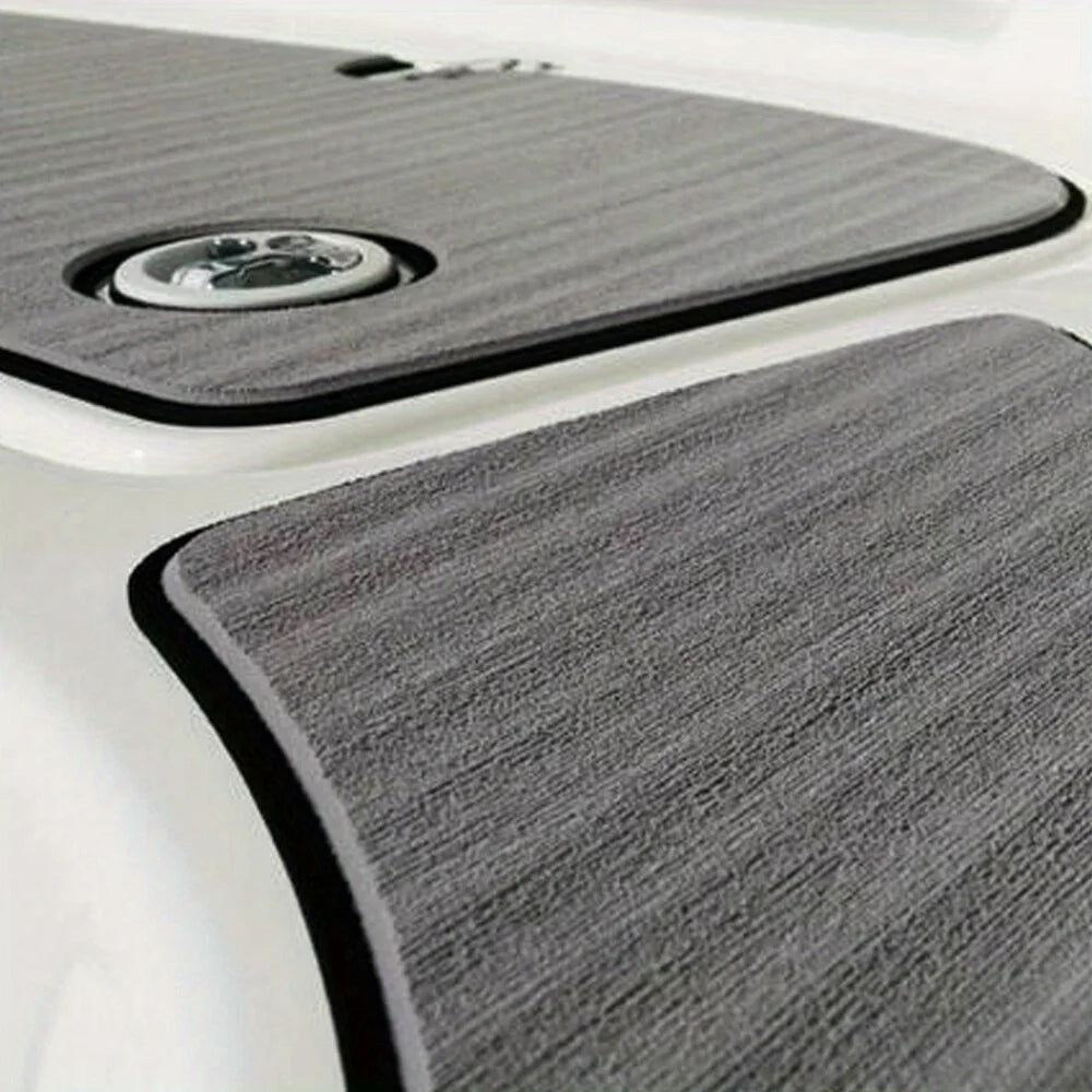 Faux Teak EVA Boat Deck Mat 95x35" | Non-Slip Luxury Yacht Flooring |