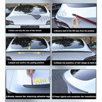 Real Carbon Fiber Spoiler For Tesla Mode Y Accessories Trunk Wing 2020-2024 Real Dry Carbon Original Model 3 Highland Exterior