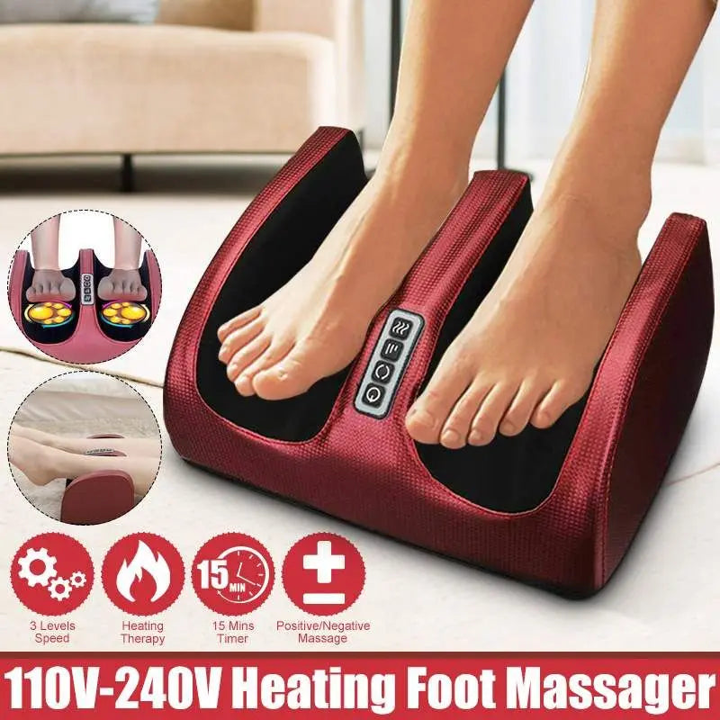 Electric Shiatsu Foot Massager - Heating, Kneading & Pain Relief Foot Spa | AlluCanFind