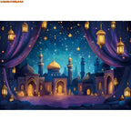 Arabian Moroccan Nights Photography Backdrop Aladdin Birthday Party Decor Banner Baby Shower Photo Background Photobooth Props