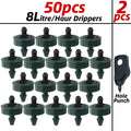 KESLA 20-200pcs 2L-8L Garden Automatic Dripper Irrigation Water Saving Steady Flow Emitter Dropper Greenhouse for Bonsai Plant