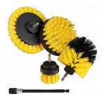 Electric Drill-Brush Head Kit  Attachment Power Scrubber Brush For Carpet Bathroom Kitchen Bathroom Car Cleaning Tool Wash Set