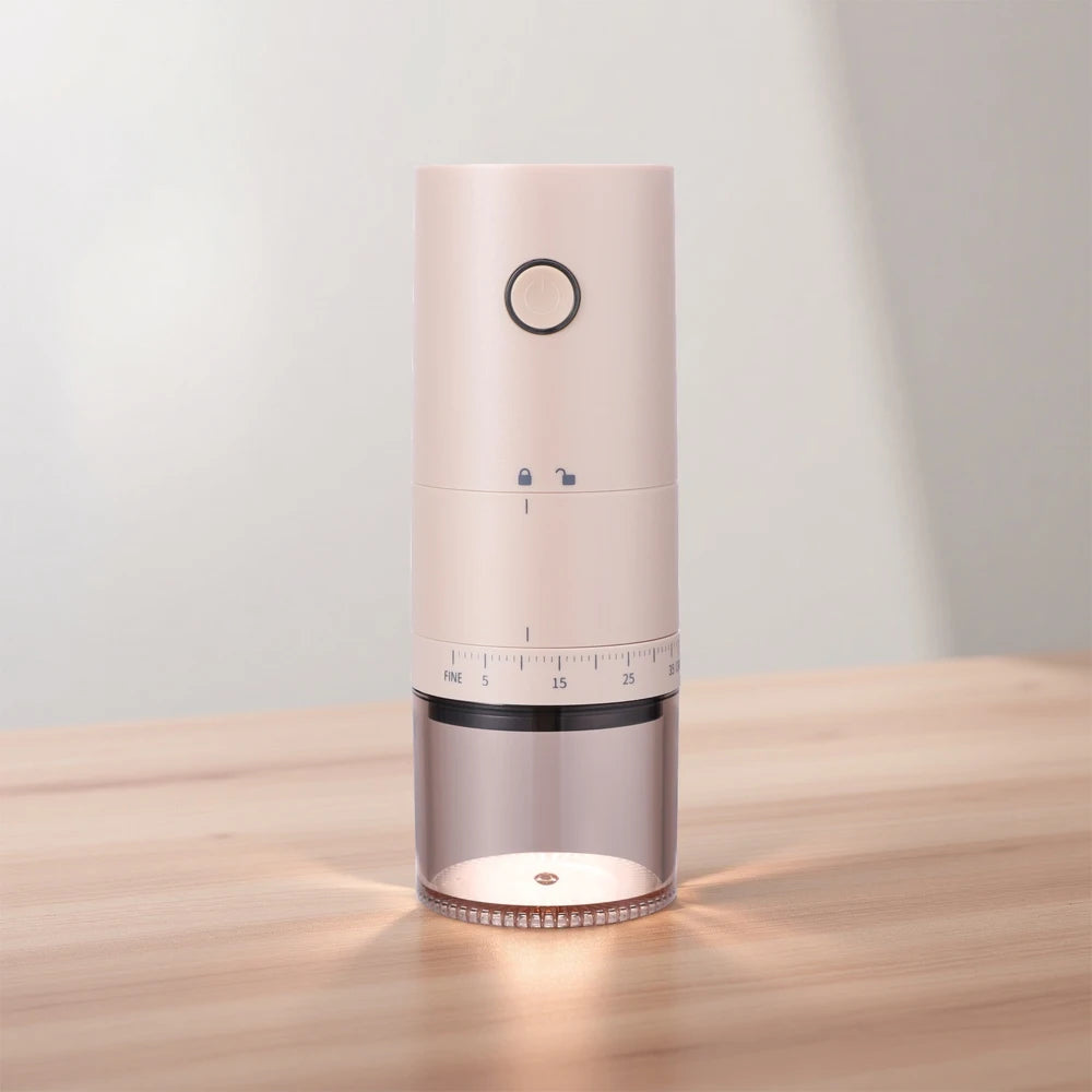Electric Coffee Grinder, Rechargeable Portable Stainless Steel Blade, Automatic Grinding Machine for Coffee Beans