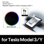 Cell Mobile Phone Holder Noiseless Gravity Support Mount Bracket Vent Clip Air Outlet Stand Base For Tesla Model Y 2020-2024