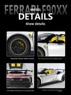 1:24 SF90XX SF90 Alloy Sports Car Model Diecasts Metal Racing Vehicles Car Model Sound Light Simulation Collection Kids Toy Gift