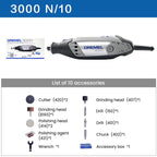 Dremel 3000 1/26 Mini Angle Grinder Rotary Power Tools Multifunctional 5 Speed Polishing Electric for Wood Carving Tools Sets