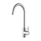 DQOK Black Kitchen Faucets Stainless Steel Kitchen Mixer Single Handle Single Hole Kitchen Faucet Brushed Nickle Mixer Sink Tap