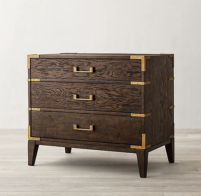 Luxury Customized Size Cabinet Bedroom Kitchen Furniture Solid Oak Wooden Nightstand Side Bedside Table Cabinet