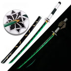 104cm Demon Slayer Bright Katana LED Light Sword Kimetsu No Yaiba Anime Cosplay Prop Real Size Japanese Katana Samurai Sabre