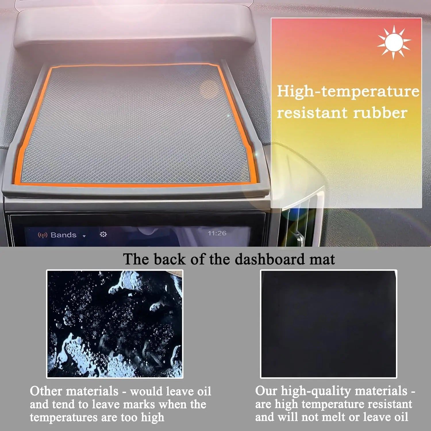 Dashboard Mats For Subaru Crosstrek/Impreza and Subaru Forester Accessories Center Console Liner Mats Inserts