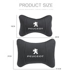 1Pcs Car Seat Headrest Lumbar Support Accessory For Peugeot 301 307 207 206 208 308 508 107 408 607 205 406 106 807 4008 108 407