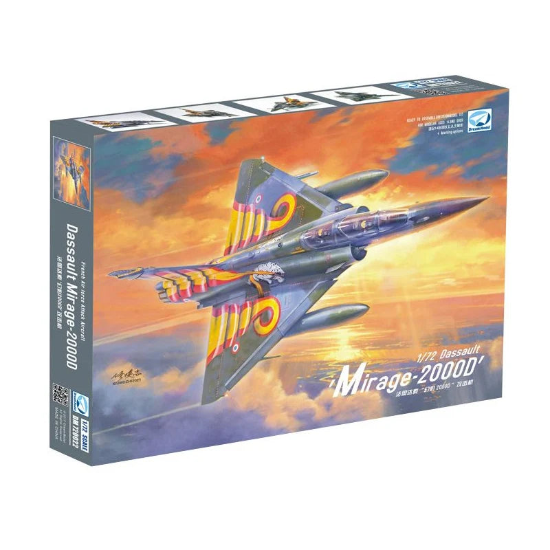 New Dream Model 1/72 France Dassault Mirage 2000D Attacker Assemble Model DM720022 Uncolored Collect Ornament Custom Toy Gift