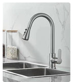 Kitchen Faucets 304 stainless steel Pull Out Kitchen Sink Water Tap Deck Mounted Mixer Stream Sprayer Head Hot Cold Taps