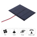 3W 12V Mini Small Solar Panel 0-125MA DIY Polysilicon Solar Epoxy Cell Charger  with Cable for 9-12V Battery/Mobile Phone