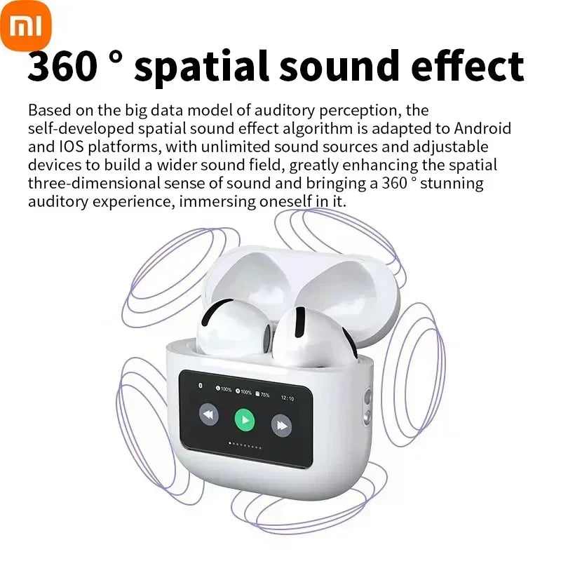 Xiaomi A10 Pro equipped with touch screen control, Bluetooth 5.3 noise cancelling headphones, microphone for clear communication