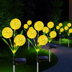 Solar LED Dandelion Lights Outdoor Waterproof LED Lamps dandelions solar garden light Backyard Lawn Landscape Decoration