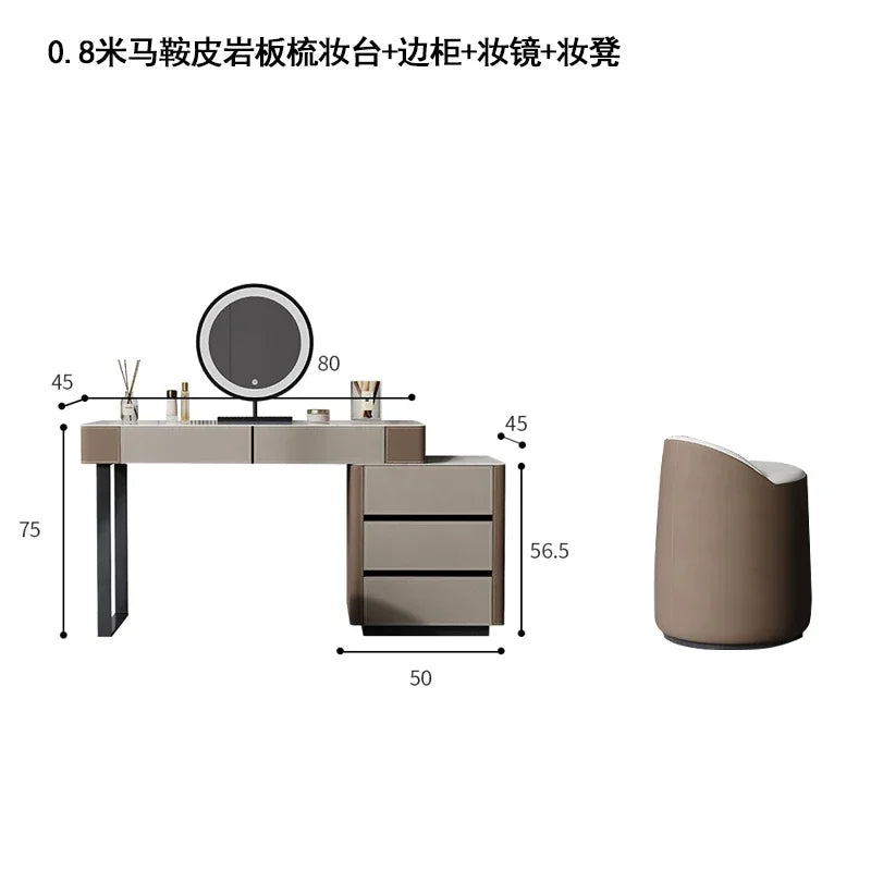 Beauty Dressers Makeup Vanities Stand Minimalist Cheap Mirror closet organizer Chest Children's Desk Table Room Salon Furniture