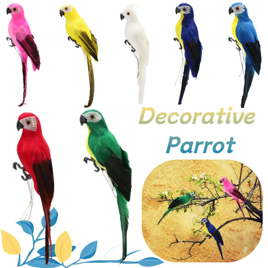 Creative Foam Feather Artificial Parrot Artificial Simulation Foam Bird Fake Animal Bird Garden Bird Prop Decor Home Ornament