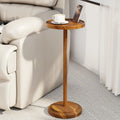 Drink Table,Compact Side Table with Phone Slot and Weighted Base, Durable Pedestal Table Accent for Living Room,Office