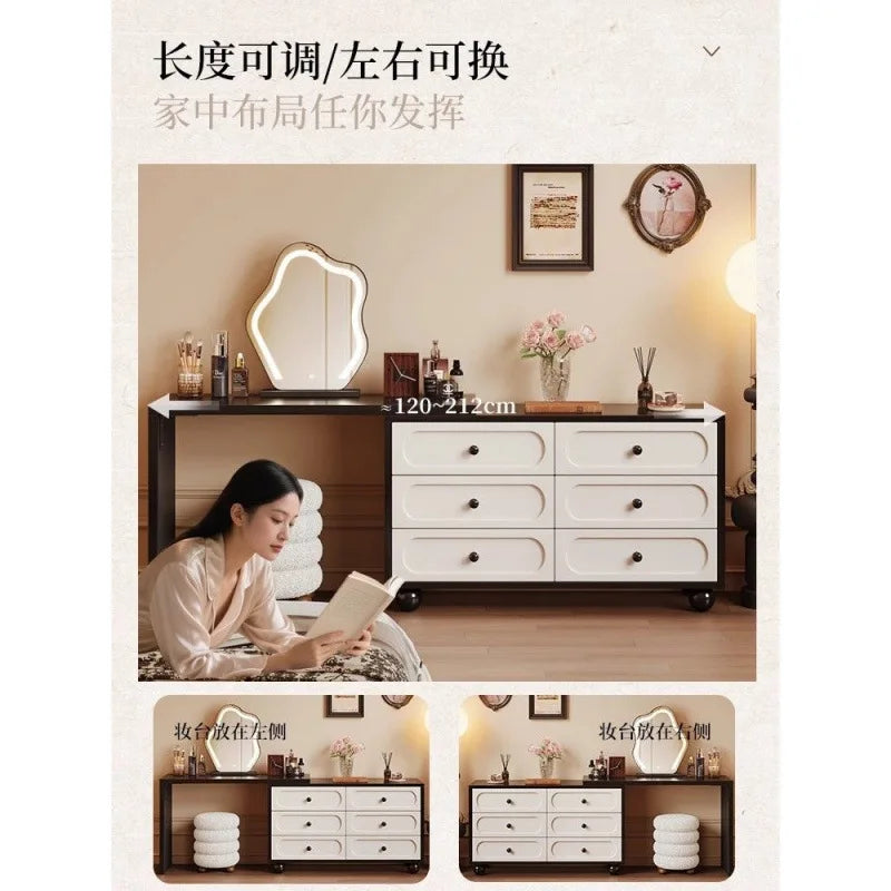 Corner dresser chest integrated antique modern bedroom simple bedside cabinet new retro makeup table