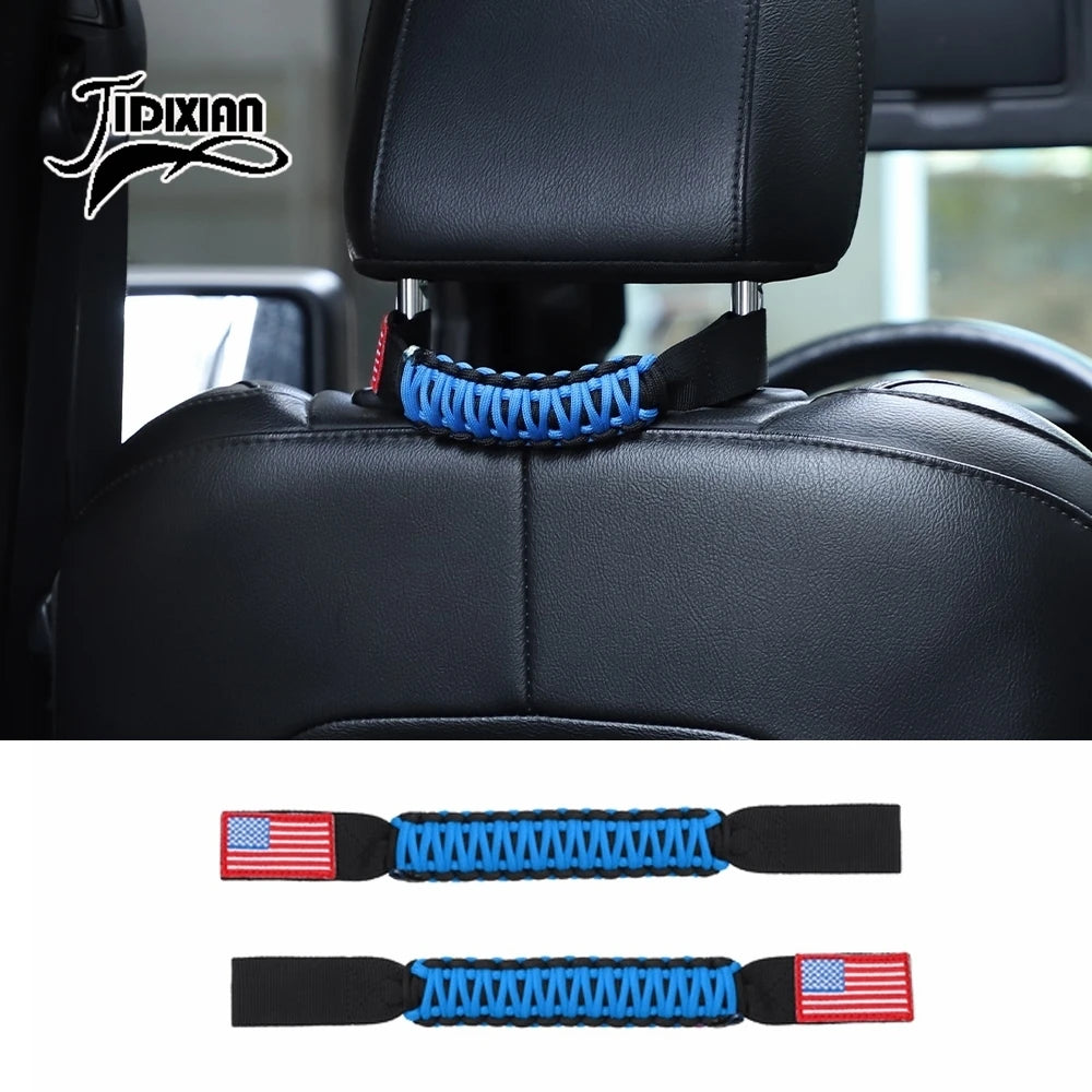 JIDIXIAN Car Seat Headrest Grab Handle for Jeep for Dodge for Ford F150 for Jimny for Chevrolet for GMC for Chrysler for 4Runner