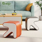 Realife Nordic Fitting Room Arrow Small Stool For Home Use Shoe Changing Stool Entrance Living Room Sofa Side Creative Low Stool