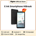 Bigme Hibreak ereader, 5.84'' e-ink eBook reader, 36-level adjustable front light, Android 11 open system, dual camera e-book