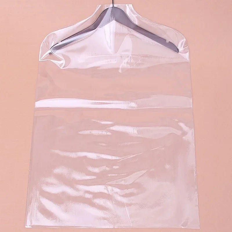 Clear PVC Garment Cover  for Clothes Garment Coat Jacket Shirt Suit Dust 5pcs 18 Wire Moisture Proof Protection Case