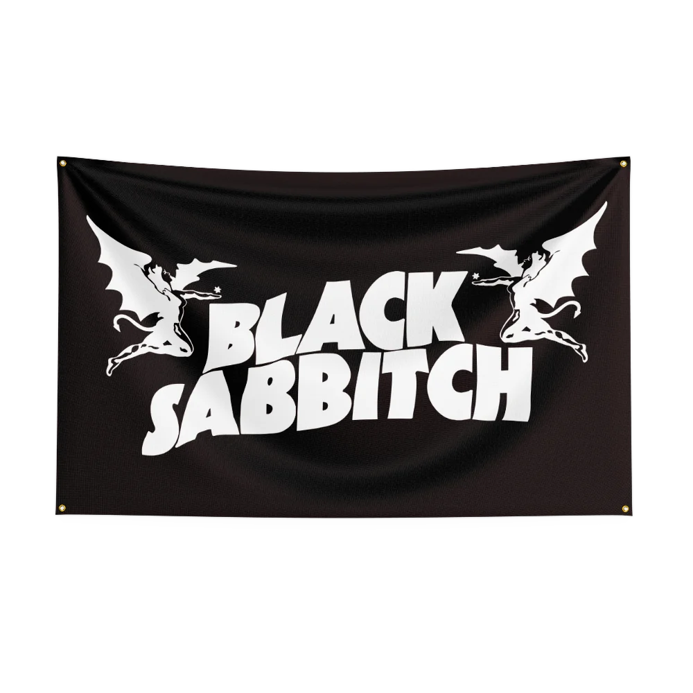 3x5 Ft Heavy Rock Band-B-Black Sabbaths Flag Polyester Digital Printing Banner for Bedroom Wall Art Out Door Tapestry