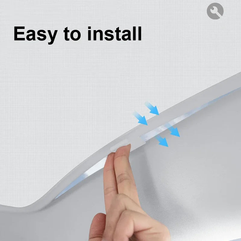 Privacy Full Cover Car Sunshade For Tesla Model Y 2024 Glass Roof Sun Shade Window Sunroof UV Shield Camping Travel Accessories
