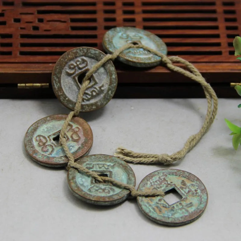 Chinese Ancient Coins Bronze Coins Pure Copper Five Emperors' Money