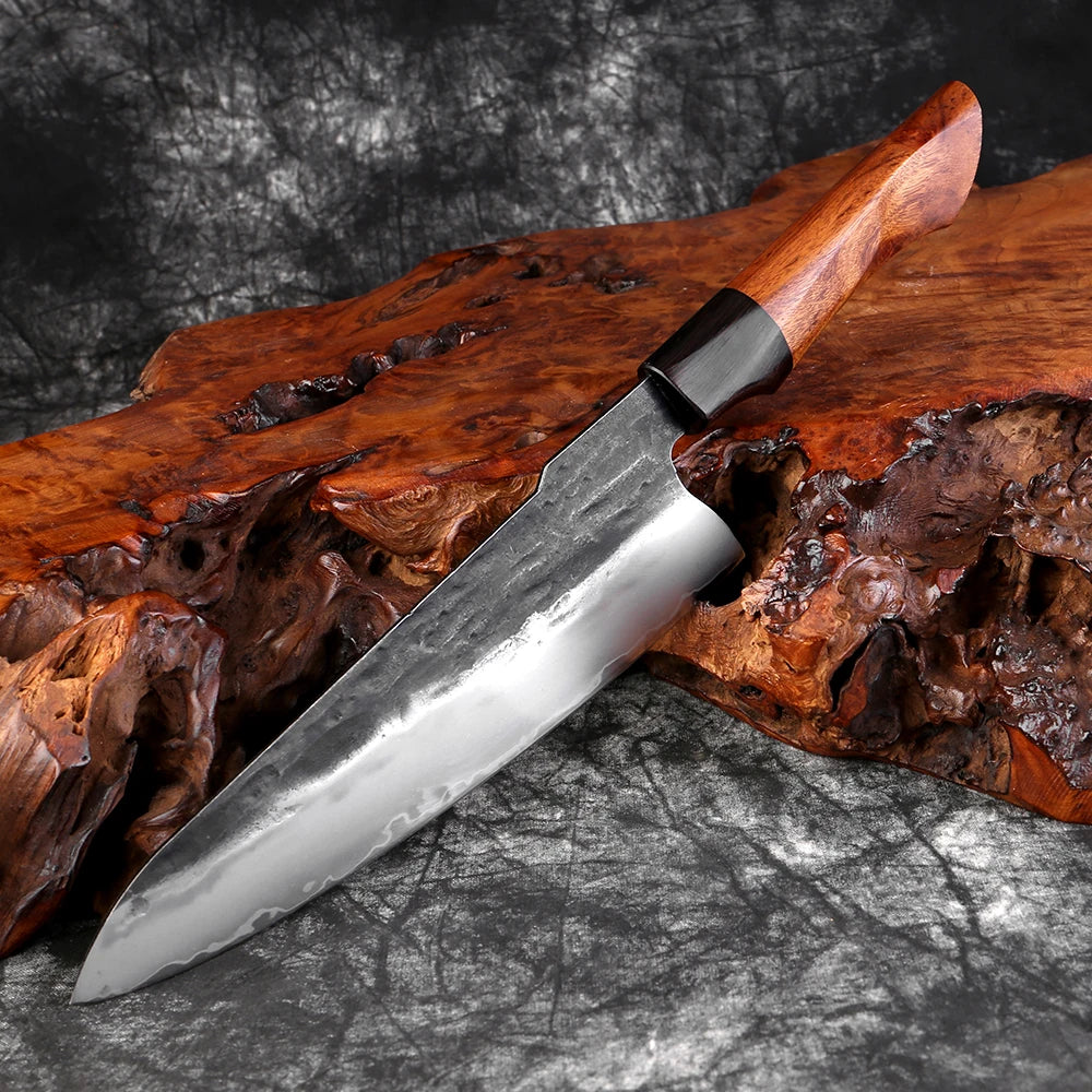 XITUO Kitchen Knife 1-6pcs Set Super Sharp Chef Knife Cooking knives Hand Forged Triple-layer Composite Steel 9CR18 Core