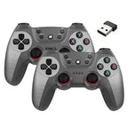 2Pcs Wireless Controller For PC Wireless Game Controller Hand Joystick For Television Computer Androids PC 2.4G Gamepad Remote