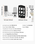 VEVOR Mechanical Keyless Entry Door Lock 14 Key Mechanical Door Lock Key Mechanical Keypad Door Lock Handle Stainless Steel Lock