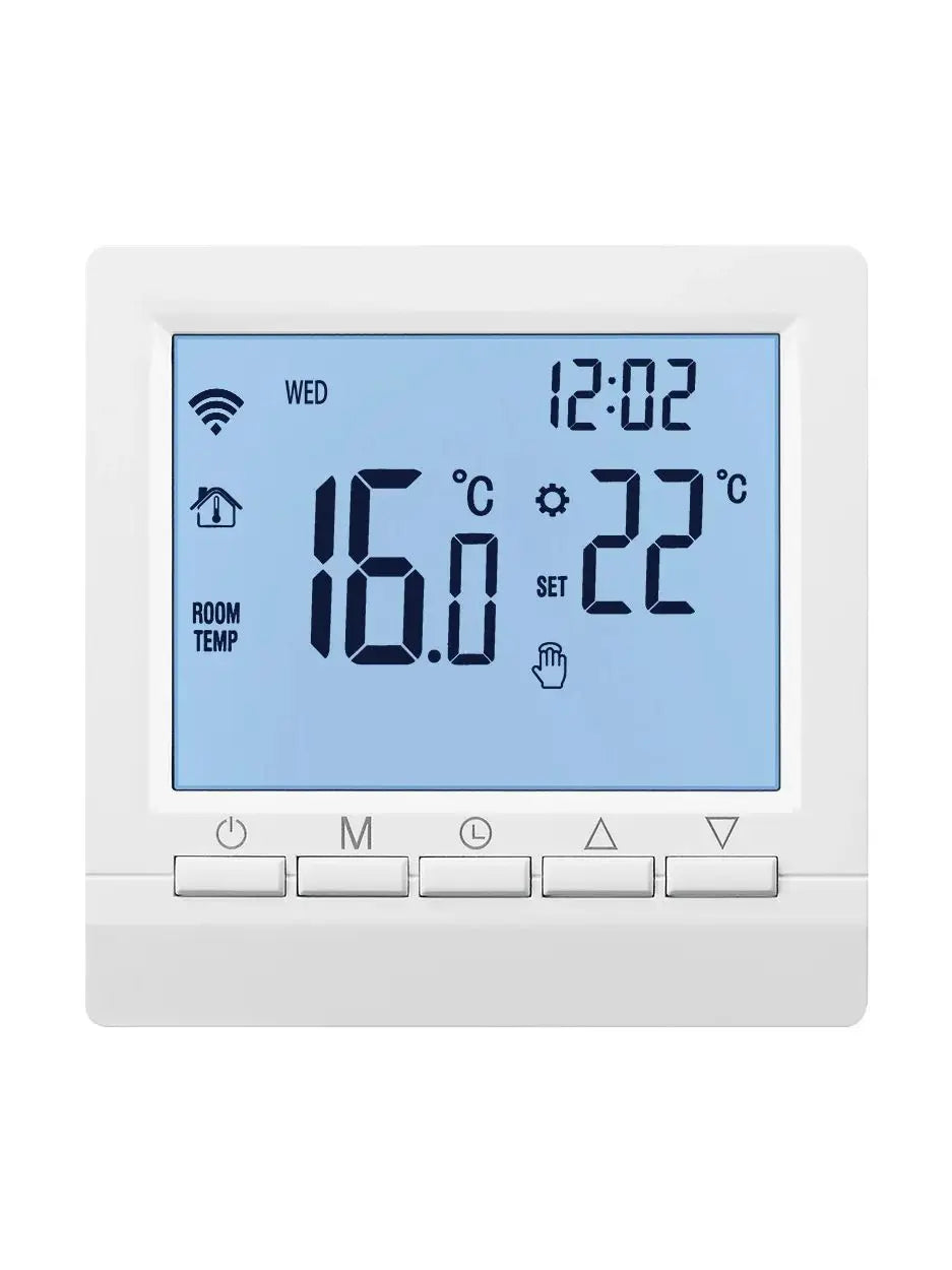 Digital Thermostat For Gas Boiler Room  Battery Programmable Heating Temperature Controller Boiler Thermostat Hand Wall Mount