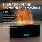 Newest RGB Flame Aroma Diffuser Humidifier USB Desktop Simulation Ligh
