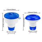 8 Inch Deluxe Large Swimming Pool Cleaning Tools Chlorine Dispenser Blue White Floating Swim Pool Tool Tablet Auto-Supplier