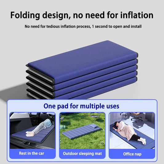 Non-inflatable  Car Travel Bed Outdoor Camping Folding Bed Portable SUV Mattress Universal Travel Mattress