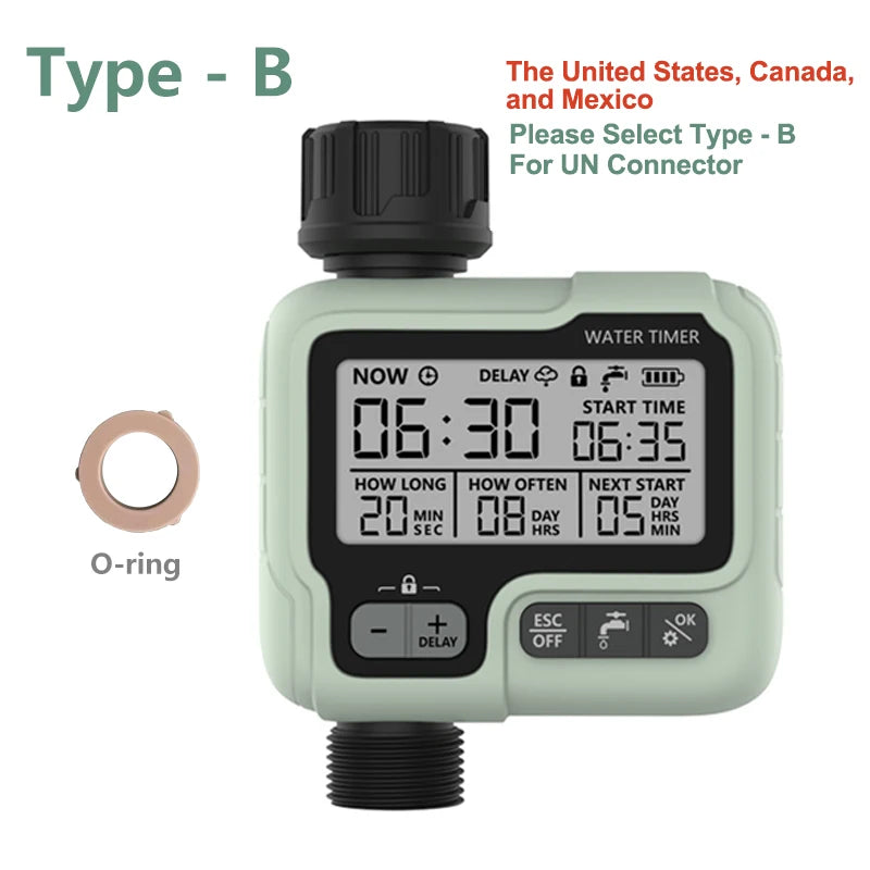 HCT-322 Automatic Water Timer Garden Digital Irrigation Machine Intelligent Sprinkler Used Outdoor to Save Water&Time