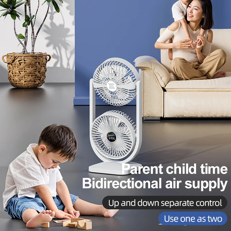 USB Charging Desktop Fan Portable Rotatable Desktop Electric Fan Suita