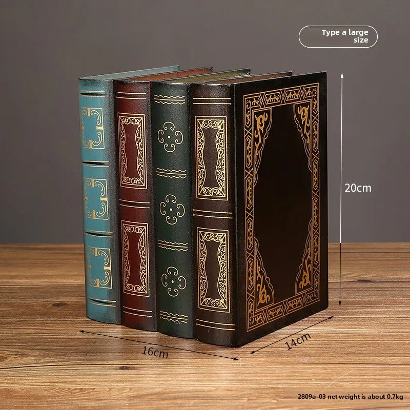 European retro fake book props ornaments office book model photo props simulation book storage box