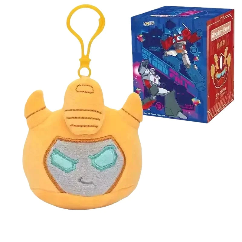 REESEE Mini  Plush  Blind Box Optimus Prime Shockwave Soundwave Megatron Cartoon Keychain Schoolbag Charm Fans Collectible Gift