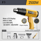 Hot Air Gun LCD Temperatures Adjustable Mini Heat Gun Thermal Blower Shrink Wrapping With Four Nozzles Construction Dryers 110V