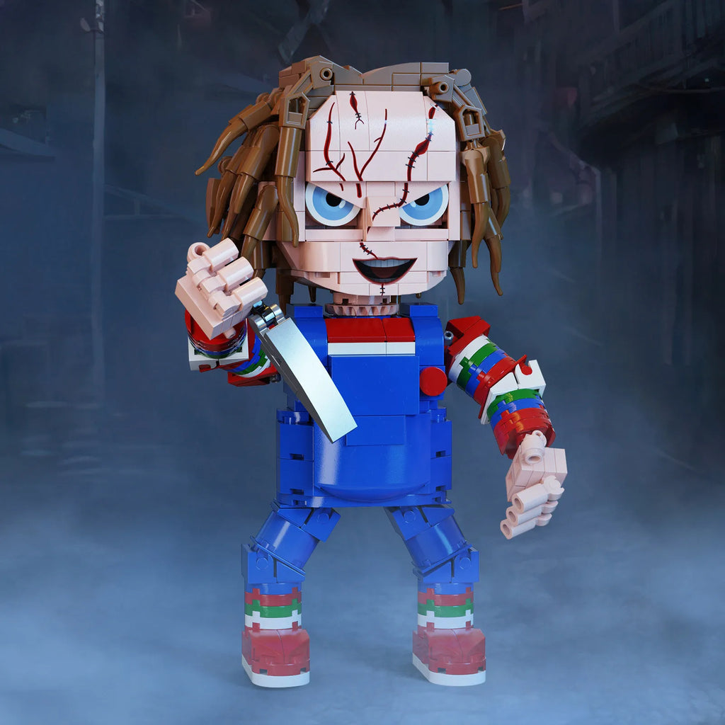 GSBAN Horror Movie Child's Play For Chuckyed Classic Killer Doll Model Building Blocks Toys for Children Kids Halloween Gifts