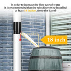 Water Collection Barrel UV Resistant Rainwater Collector Kit Portable Rain Barrels To Collect Rainwater From Gutter For Car