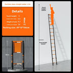 Thickened carbon steel telescopic ladder Multifunctional herringbone ladder Bamboo ladder Lifting  folding engineering staircase