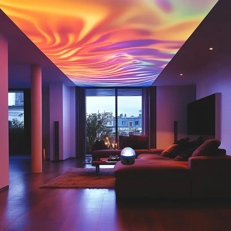 Rotating Water Wave & Northern Lights Projector - Multi-Color Ambient Party Light | AlluCanFind