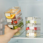 Kitchen Transparent Sealed Stacking Kitchen Storage Boxs Large Capacity Food Storage Box Kitchens Organizers Kitchen Accessories