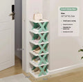 Multi Layer Simple Shoes Shelf 3/6/9tier New Folding Shoe Rack Color Cabinet Multi-Folding Space-Saving Diy Home Organizer Shelf