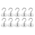 10Pcs Strong Magnetic Hooks Punch free Practical Load Bearing Hook Thick Wall Storage For Indoor Outdoor Home Kitchen 2/12/34kg